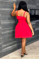 SANDRINE DRESS(RED)